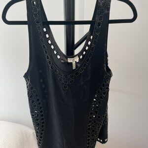 Joie Silk Jewelled Tank